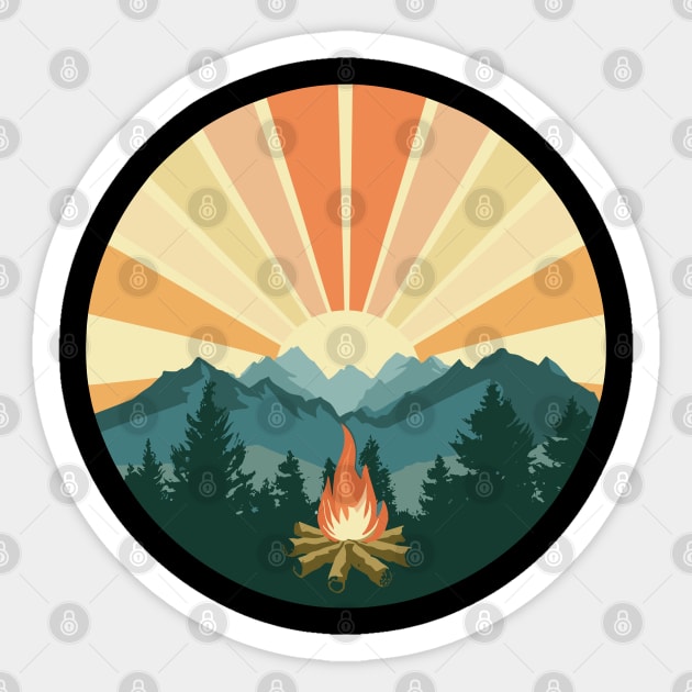 campfire Sticker by Roshan